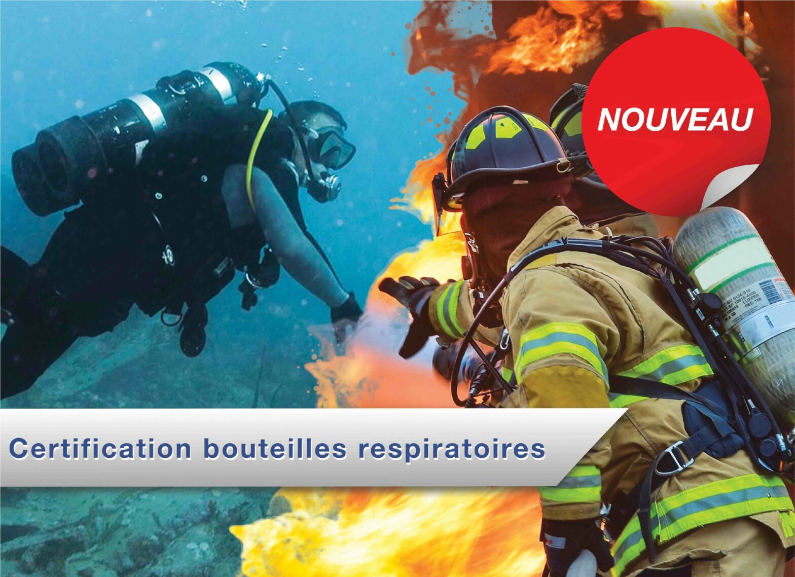 Présentation bouteilles de plongée